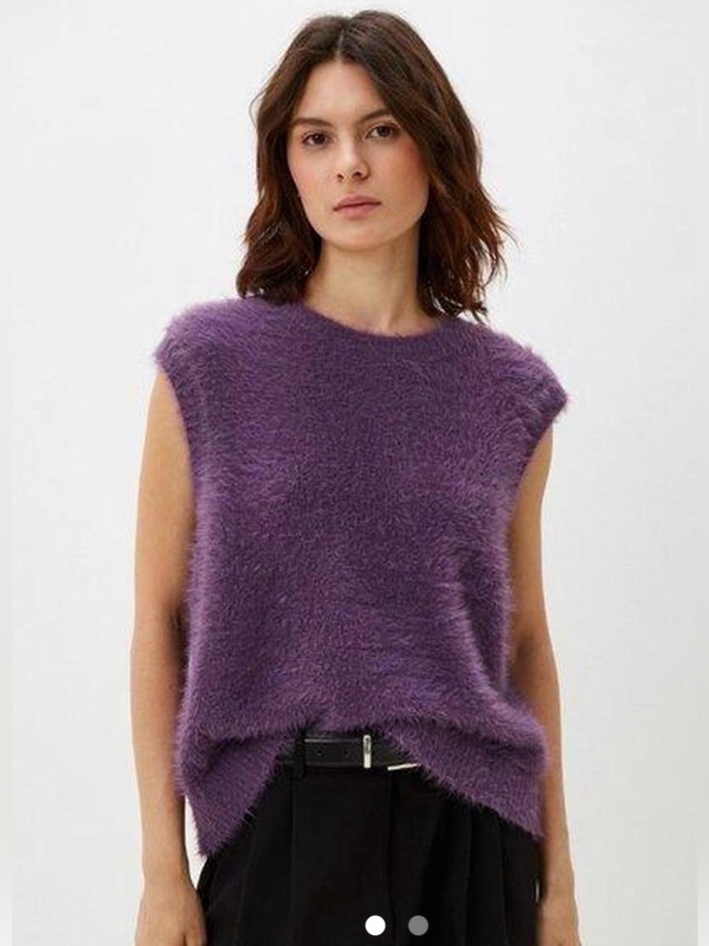 NWT Vans Roger fuzzy sweater vest Size XS